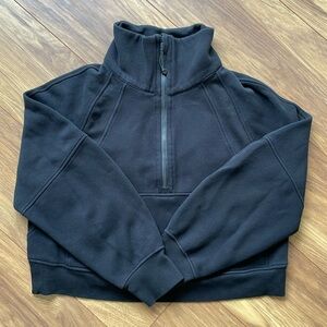 Lululemon Women’s Scuba Oversized Funnel-Neck Half Zip Black Size M/L